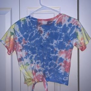 tie dye crop top